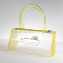 Waterproof beach bag made from clear PVC images