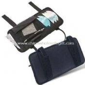 Car/CD Organizer with 2 Pen Holder Loops Mesh and 6 Slash Pockets Made of 70D PVC images
