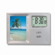 Desktop Calendar with Photo Frame and Digital Clock images