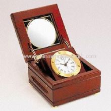 Executive Wooden Analog Desk Clock images