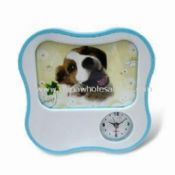 Novelty Desk Clock with Photo Frame Made of Plastic images