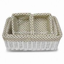 Storage Willow Basket and Hamper Different Shapes are Accepted images