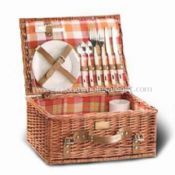 Picnic Basket Set Made of Wicker or Willow images