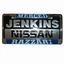 Car License Plate Holder Zinc-alloy, Tin or Plastic Frame as Per Customers Requirements images