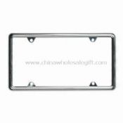 Slim License Plate Frame Made of Zinc Alloy with Chrome Coating images