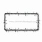 Barbwire License Plate Frame with Chrome Coating small picture