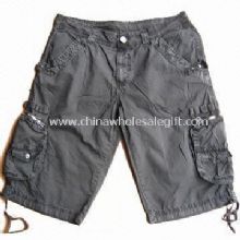 100% Cotton Mens Casual Shorts with Many Pockets and Garment Wash images