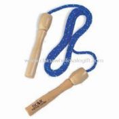 7ft Jump Rope Made of Woven Nylon with 10-inch Wooden Handles images
