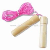 Jump Rope with Natural Wooden Handle images