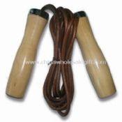 Jump Rope with Wood Handles and 274cm Length Made of Leather images