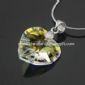 Heart-Shaped Necklace Made of Crystal and Alloy small picture