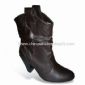 High Heel Ladies Boots with Wrinkles and PU Upper small picture