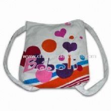Printed Beach Towel in Bag Shape Made of 100% Cotton images