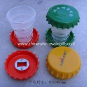 Advertising Plastic Folding Travel Cup, Your Logo Accepted images