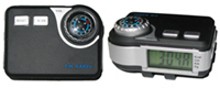 Pedometer with radio and compass images