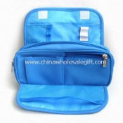 Printed 420D Cosmetic Bag with Velcro Flap Closure images