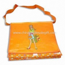 Promotional Shoulder/Messenger Bag with Velcro Tape, Made of PP Woven images
