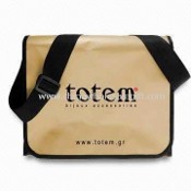 Promotional Shoulder/Messenger Bag with Velcro Tape and Lamination images