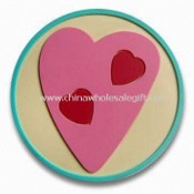 Soft PVC Coaster, Available in Various Patterns and Sizes images