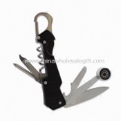 Mulit-functional Pocket Knife Tool with Compass and Carabiner Buckle, for Promotional Gift images