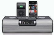 Dual Dock Alarm Clock Radio for iPod and iPhone images