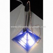 Acrylic Desk Pen Holder with LED Light Base images