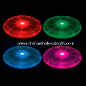 Promotional Plastic Flashing Flying Disc/Frisbee with Colorful Lights and Large Logo Space images