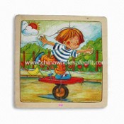 Childrens Puzzle, Made of Solid Wood or Plywood, Measures 18 x 18 x 1.2cm images