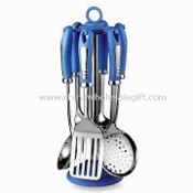 Plastic Handle Kitchen Utensil Set with 1.0mm Thickness images