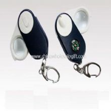 LED Magnifier Keychain with Compass images