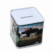 Metal Money Box in Square Shape images