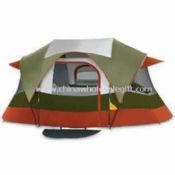 Folding Outdoor Tent in Family Size with Two Rooms for Four Persons images