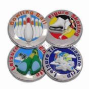 Emblem Lapel Pins with 3D Cubic PVC Logo images