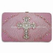 Fashionable Flat Wallet with Jesus Symbol Design on Front images