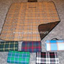 Convenient Picnic Fleece Blankets with PVC Backs images