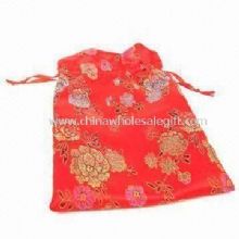 Pouch Made of Silk and Ribbon Suitable for Promotional Gifts and Jewelry images