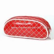 Ladies PVC Cosmetic Bag/Pouch in Red Color images