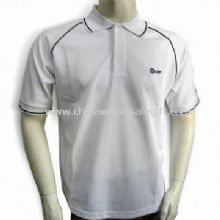Breathable Cool-dry Polo Shirt with Pique Fabric images