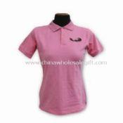 Ladies Polo Shirt Made of 93% Cotton and 7% Spandex images