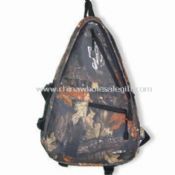 Camouflage Hunting Sling Bag with Considerable Loading Capacity and Side Mesh Pockets images