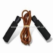 Leather Weighted Jump Rope with 8 Feet Rope Length images