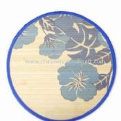 Flower Printed Bamboo Placemat in Round Shape images