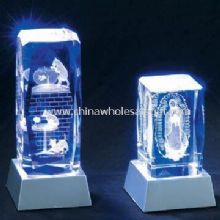Laser-Engraved Crystal Crafts with LED Base images