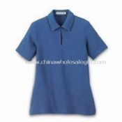 Womens 100% Cotton Polo Shirt images