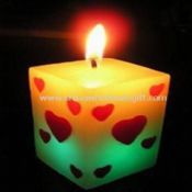 Candle with LED Flashing Bulbs Use for Parties and Festivals images