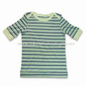 Ladys Short Sleeves T-shirt Made of 65% Bamboo 30% Cotton and 5% Spandex images