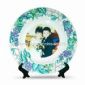 7.5-inch Sublimation Rim Plate with Vine Design small picture
