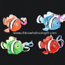 Fish-shaped Flashing Novelty Lights with LED and Keychain images