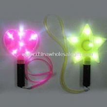 Heart/Star-shaped Flashing Sticks with 6 White LED Lights and Lanyard images