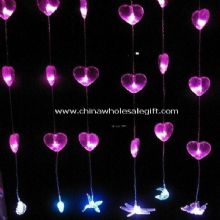 LED string curtain light window display images